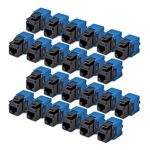 StarTech 24-PACK OF CAT6 RJ45 UTP Keystone - C6KEYTL180BK24PK