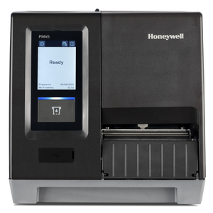 PM45A10000000600 Honeywell label printer rear ports and connectivity options