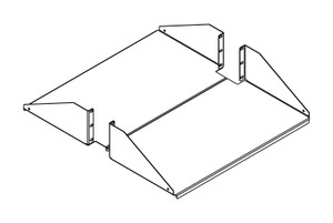 Chatsworth Standard Double-sided Steel Shelf; Gray - 40751-119