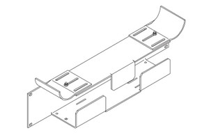 Chatsworth Lower Tray Double; 19 IN W X 3.97 IN H X - 12187-E19