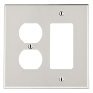 Hubbell PJ826LA 2-Gang Duplex Decorator