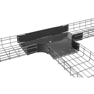 Hubbell HBTT0406 Wire Basket Tray Radius Tee - 4in x 6in