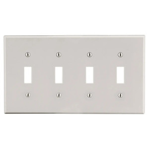 Hubbell PJ4LA Polycarbonate Wallplate