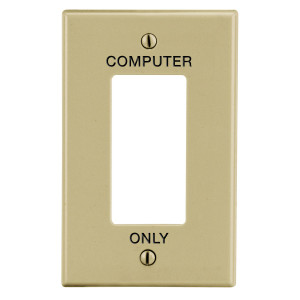 Hubbell PJ26C Wallplate - 1-Gang