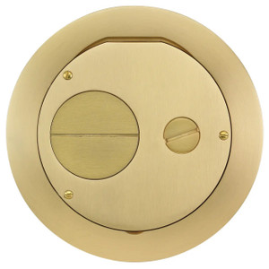 Hubbell CFBS1R6FFCVRBRS 6 Inch Round Cover - Brass