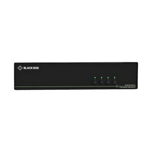 Black BOX 4-PORT Quad-monitor Secure KVM - SS4P-QH-DP-UCAC