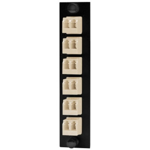Hubbell FSPNLCDS6BE 12 LC Duplex Panel