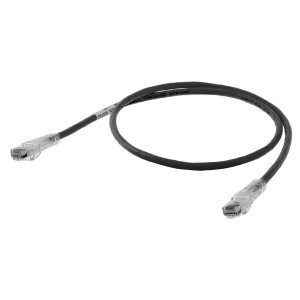Hubbell Patch Cord Speed Gain Cat6 Slim Black 5ft. - HC6BK05