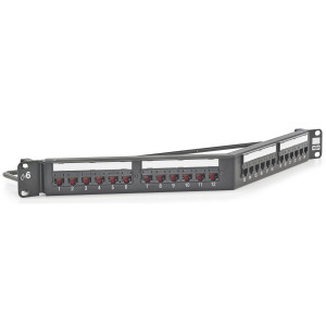 Hubbell HP624A Angled 24 Port Patch Panel