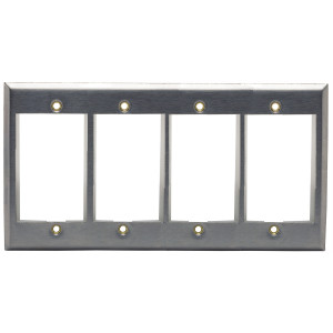 Hubbell IMSS4 4-Gang Module Plate