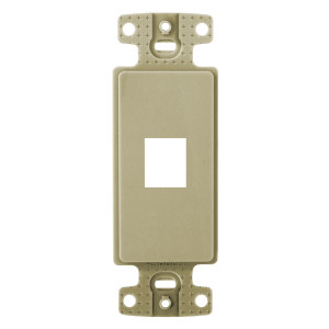 Hubbell Decorator Outlet Frame Unloaded 1 Port Ivory - NS611