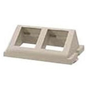 AV Unloaded Module Keystone 2 Port Angled 1.5 Unit White