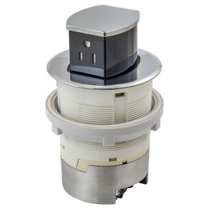Hubbell RCT200CH Tamper-Resistant Receptacle - Chrome