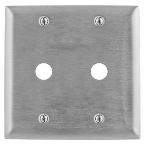 Hubbell SS22 2-Gang Metallic Plate