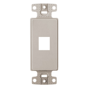Hubbell NS611LA Unloaded Outlet Frame - 1 Port
