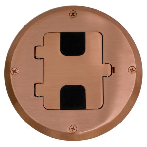 Hubbell RF515CU 1-Gang Copper Floor Box Kit