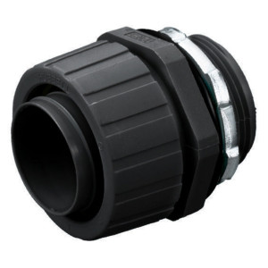 Hubbell P150NBK Straight Male Connector
