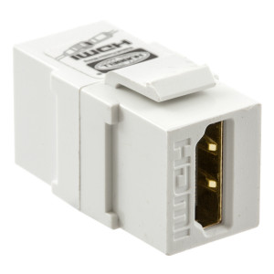 Hubbell SFHC14W HDMI Feed Thru Keystone