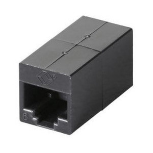 Black Box CAT6 Coupler - Unshielded Straight-pin Black - FM609