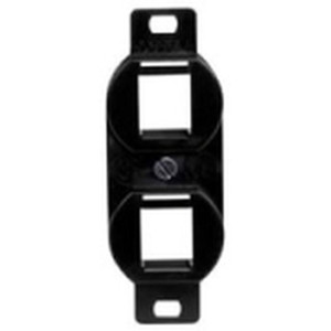 Outlet Frame Duplex 106 2 Port Black