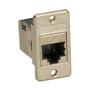 Black Box Panel Mount CAT6 Coupler - Shielded Silver - FMT1021