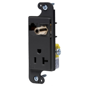 Hubbell RJ620BKTR Tamper Resistant Receptacle