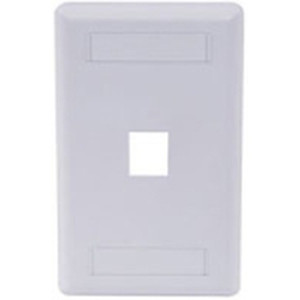 Face Plate Rear-Loading 1 Port Single Gang White
