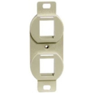 Outlet Frame Duplex 106 2 Port Electric Ivory