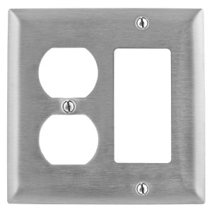 Hubbell SS826 2-Gang Duplex/GFCI Plate