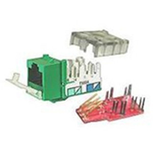 Jack, HXJ, CAT6, 8POS, UNI A/b, OR, Exclusive 1-PUNCH Termination Reduces Termin