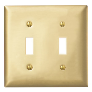 Hubbell SBP2 2-Gang Toggle Plate