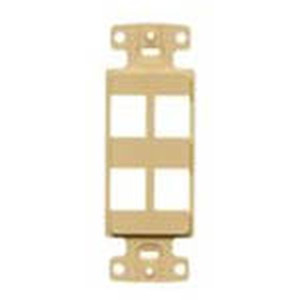 NetSelect Decorator Frame 1 Gang 4 Port White