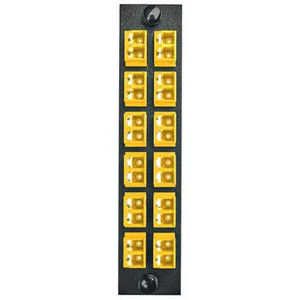 Hubbell FSPNLCDS12Y 24P LC Duplex Panel