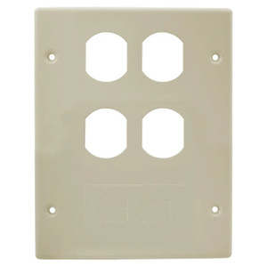 Hubbell HBL6747BBFIV 3 Gang Cover Plate