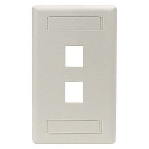 Black Box Keystone Wallplate - Single-gang 2-PORT - WPT462