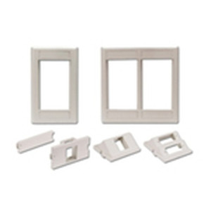 AV Unloaded Module Keystone 2 Port Flat 1 Unit Electric Ivory