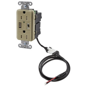 Hubbell AVPS152I 5VDC USB Charger