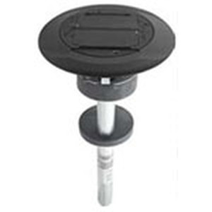 SystemOne Fire-Rated Poke-Through One-Piece Dual Decorator Black