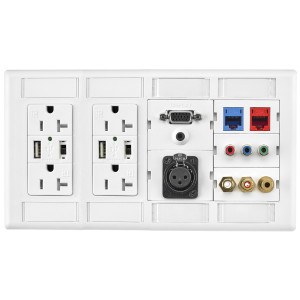 Hubbell IMFP2D2W 4-Gang Wallplate