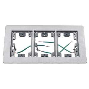 Hubbell SA3085W 3-Gang Rectangular Floor Box