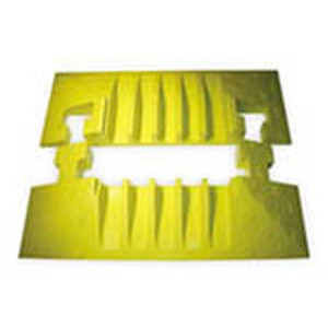 Hi-Impact TrukTrak 5 Channel End Caps (Pair) Blue & Yellow
