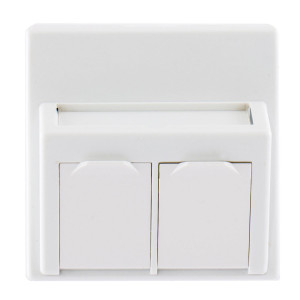 Hubbell HFM2A2 Shuttered 2-Port Module