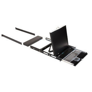 Black Box KVM LCD Console Tray AND Switch - - KVT419A-8PV-R2
