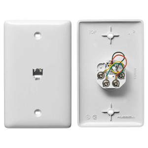 Hubbell NS735W 1 Gang RJ11 Jack