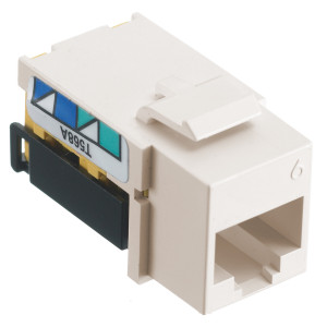 Hubbell NSJ6I24 Cat6 Jack - Ivory