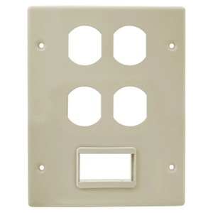 Hubbell HBL6747BBSIV 3 Gang Cover Plate