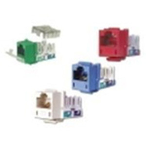 AV Unloaded Module Keystone 1 Port Angled 1.5 Unit White