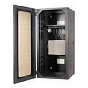 QuadCab Wall Mount Cabinet 36in. H x 36in. D Window Door Black **Drop Ship Only**