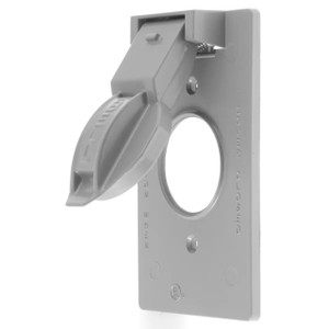 Hubbell RW51550 1-Gang Vertical Weatherproof Cover