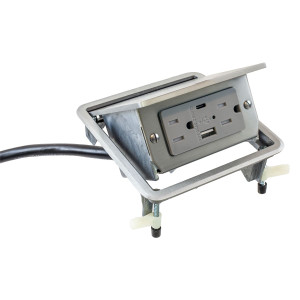 Hubbell WSBUSB2X2AC5 Aluminum